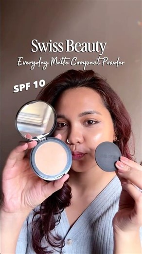 #SwissBeauty Matte Compact | Smooth, Shine-Free Skin for a Flawless Daily Makeup Look✨ #amazonfinds