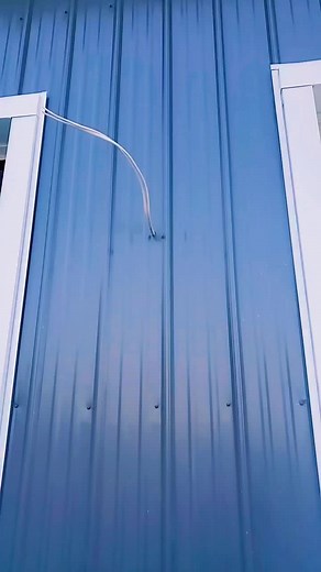 pole barn lighting install #electrical #install #electrician #lighting #wiring #polebarn #outdoor #metal #mount #LED #work