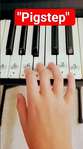 how to play "Pigstep" | on piano | piano tutorial #piano #pianotutorial #shorts #minecraft #easy