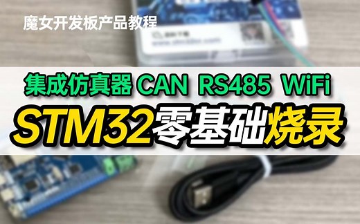 【零基础快速烧录】 STM32开发板快速入门 CMSIS-DAP仿真器 烧录参数设置教程 魔女STM32F103开发板基础教程