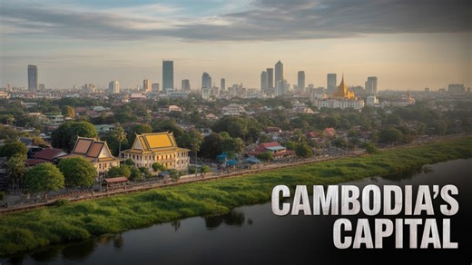 Phnom Penh, Cambodia in 4K | Urban flow & river geometry
