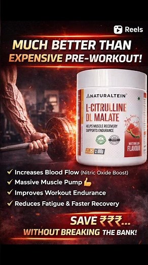 Pre-Workout Companies Hate This One Trick 😱 | Naturaltein L citrulline malate review