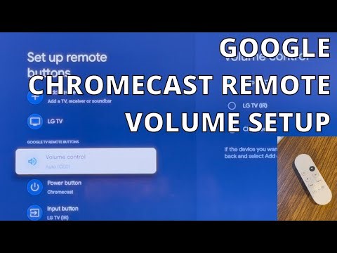 Chromecast Volume Setup