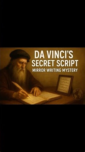 Da Vinci’s Secret Script : Decoding Mirror Writing #viral #foryou