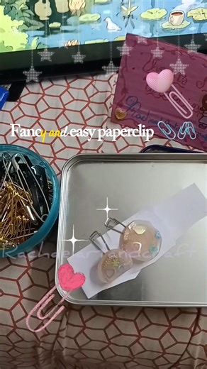 📎⭐Cute and fancy Paper clip Decor ✨🖇️ ••• / #craft #viral #paperclip