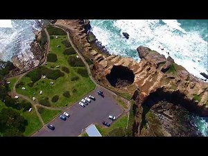 Travel Oregon Devils Punch Bowl, Oregon Coast / Drone View
