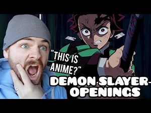 First Time Reacting to "DEMON SLAYER Openings" | Non Anime Fan!