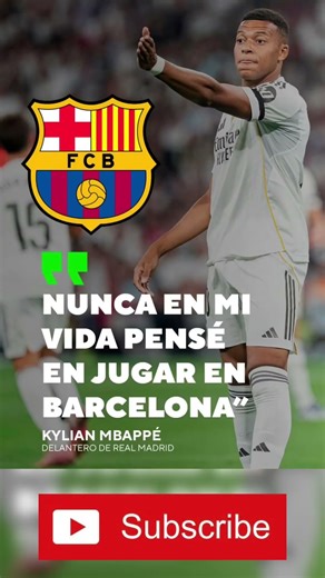 😱 Mbappé EXPLICA por qué nunca jugaría en el Barça 🔥 #Mbappé #realmadrid