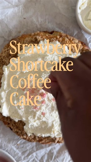 Brown Butter Strawberry Shortcake Coffee Cake