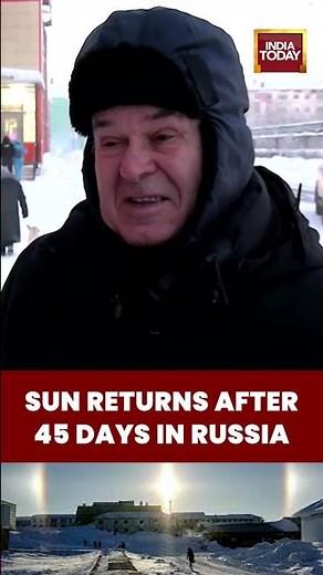 #russia #winter #polarnight Northern Russia Celebrates Return of Sun After 45 Days of Polar Night