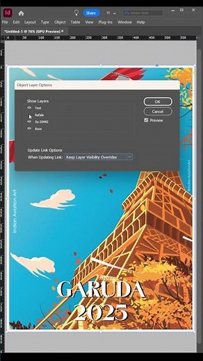 How to Access Photoshop & Illustrator Layers in InDesign #illustrator #indesign