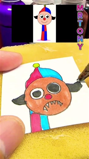 Clowni phase 2 sprunki oc with hot glue gun #sprunkioc #hotgluedispenser #hotgluegun #clowni