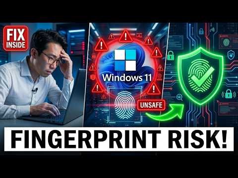 WARNING! YOUR PC FINGERPRINT LOCK IS NOT SAFE — CHANGE THIS SETTING IMMEDIATELY