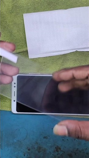 Redmi Note 5 Pro Tempered Glass Fitting |Redmi Note 5 Pro Screen Guard Lagana Mobile Repair #shorts