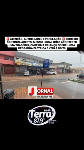 Terra Planaltina on Instagram: "🚨 ATENÇÃO, AUTORIDADES E POPULAÇÃO 🚨 🌧️ Chuva forte novamente agora dia 07/02 entre a Estância 1 e Estancia 04 em Planaltina/DF, com a enxurrada intensa, o bueiro continua totalmente sem proteção, sem grade e sem qualquer tipo de sinalização. ⚠️ O perigo é grande! Uma criança pode escorregar na enxurrada, cair dentro do bueiro e o pior pode acontecer. 🙏 Deus não permita, mas o risco é real e iminente. 🕯️ Vale lembrar que esse mesmo local já foi palco de uma t