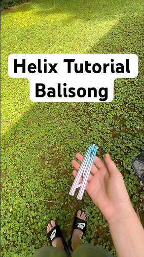 How to do the helix on balisong #balisongknife #butterflyknife #balisongtricks