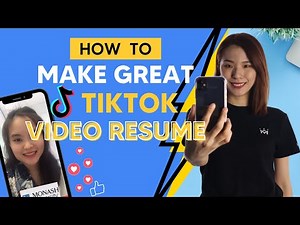 How To Record And Edit Your TikTok Video Resume | Job Majestic