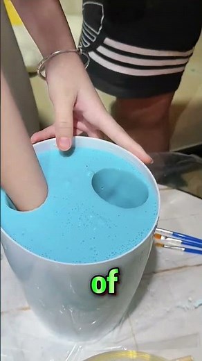 Make a plaster hand cast with your precious one