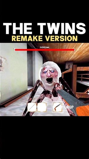 The Twins Remake Versions :)👉💥 Granny😱 Spider mom☠️ #shorts #granny