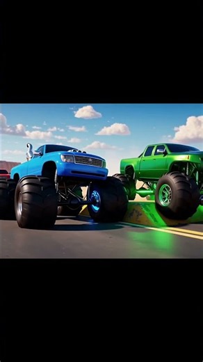 Giant Monster Trucks on Huge Speed Bumps! 🚛 Fun Truck Adventure for Kids