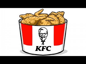 How to Draw A KFC Bucket Chicken #fyp #drawing #food #viralvideo #howtodraw #drawingtutorial