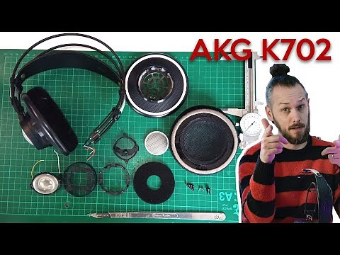 AKG K702 dismantling and design review of this overly complex headphone