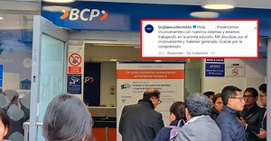 BCP: usuarios reportaron que agencias suspendieron atención al público tras reportarse fallas en el sistema