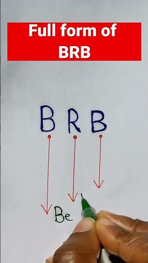Full form of BRB.#shorts #fullform #brb