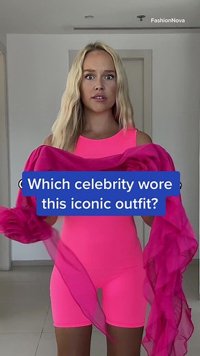 Which celebrity wore this outfit? @FashionNova Recreating famous fashion looks (part 3) #celebrityfashion #iconicoutfit #fashion