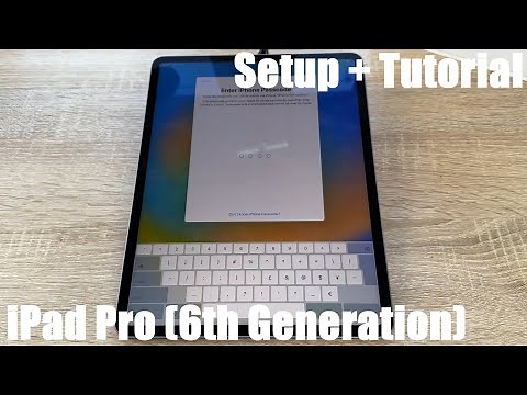 Apple iPad Pro (6th. generation, 2022) 12.9-inch iPad Pro iPadOS 16 setup and instruction