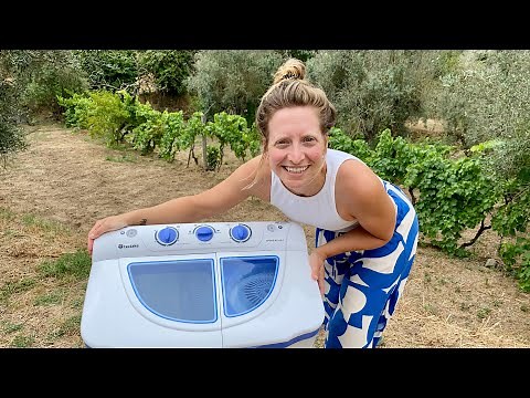 Best Off-Grid Washing Machine? TecTake Portable Mini Washing Machine Review (Solar-Friendly!)