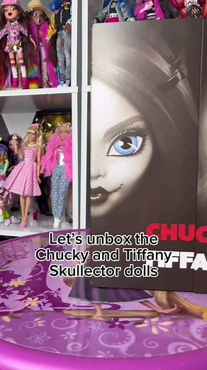 Unboxing Chucky and Tiffany Skullector Dolls | Doll Comedy Skit
