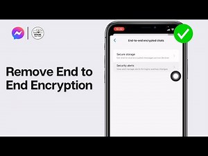 How To Remove End to End Encryption in Messenger (2024)