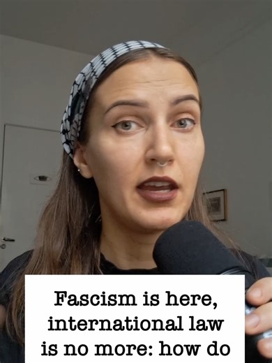 What's being asked of us in these dark times is exactly what we can ask ourselves. As international law is sacrificed by cowardly governments bowing down to fascist regimes, as Israel is still destroying Gaza, as the U.S. has just attacked another country, and its masked agents have been snatching people off the streets. #gazagenocide #Israel #AbolishICE #Venezuela