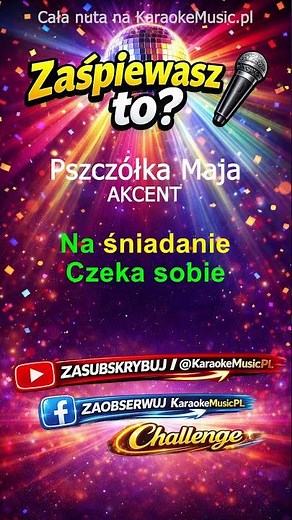 Akcent - Pszczółka Maja KARAOKE