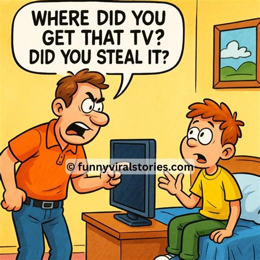 3.3K views | A dad walked into his 12-year-old son's bedroom and was shocked to see a 42-inch plasma TV. When he got home from school, he asked, "Where did you get that TV? Did you steal it?" "No, I didn't steal it, I bought it." "Bought it? With what money-are you dealing drugs?" "Of course not, I saved up my hiking money." "Hiking money? What on earth is that, you don't hike?" The boy shrugged and said...See the continuation in the first comment I laugh 藍 | LOL Stories | Facebook
