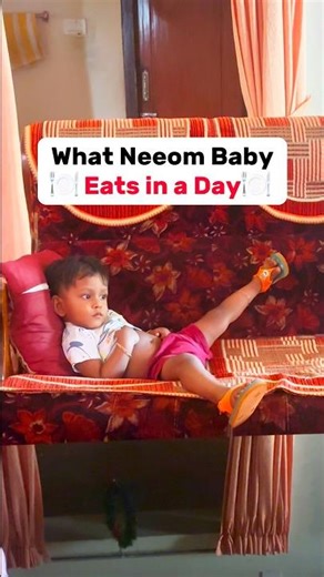 What my 20 month old baby eats in a Day | Healthy Food for babies | #babyfood #babyfoodidea #shorts