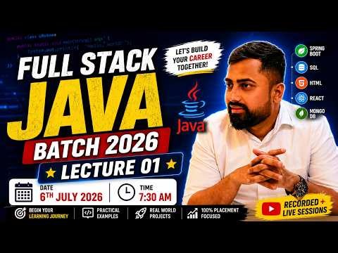 Full Stack Java — Class 1: Programming Fundamentals | IT Shaala Batch 2026