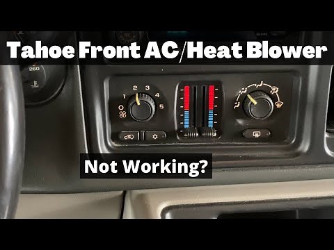 2002 - 2006 Tahoe AC Heat Blower Speed Resistor - How To Fix Air Not Blowing - Replace Repair Change
