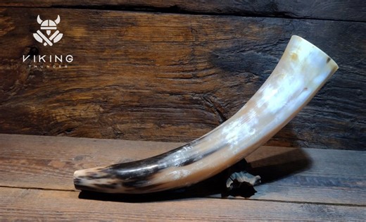 Viking War Horn, Handcrafted Blowing Horn, 44cm Authentic Norse Instrument - Etsy