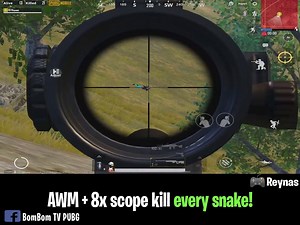 72K views · 24 shares | AWM + 8x scope kill every snake! Solo vs Squad 30 Kills Player: Reynas | BomBom TV PUBG | Facebook