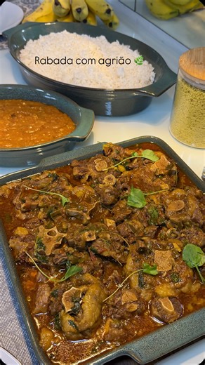 SOU DO MARANHÃO | Gessé Argivaes on Instagram: "Rabada com agrião: receita e passo-a-passo 🍖🌿 Coida,vem pra cozinha! 🤤👌"