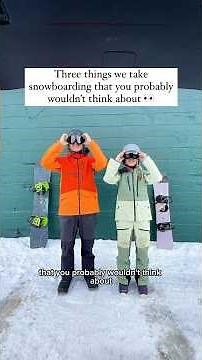 Snowboarding gear you HAVE to take on the mountain #snowboarding #snowboard #skiing #skiday