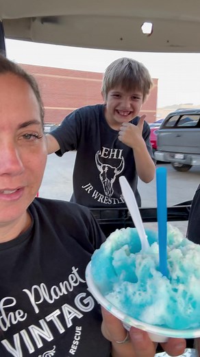 Golf cart rides and shaved ice. What summer nights are made of. | Jami and Zeb