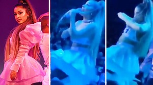 Ariana Grande styles out a wardrobe malfunction like a boss on Sweetener Tour