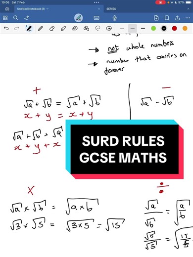 SURD RULES #surds #gcsemaths #surdsgcsemaths #edexcelmaths #gcses