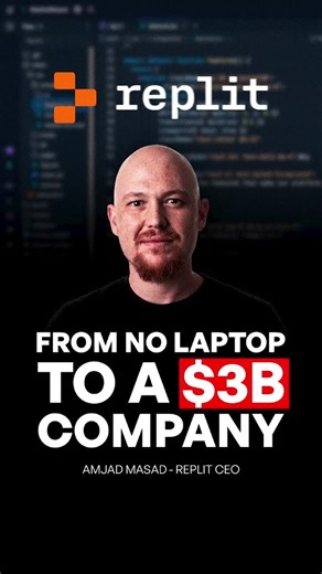 Amjad Masad on Instagram: "The Journey From No Laptop to a $3B Company "The value is not in the coding itself. The value is actually people and their ideas." "It turns out people do want to make software. And the big unlock was realizing they don’t want to write code." If you haven’t downloaded Replit from the App Store yet, you’re missing out."