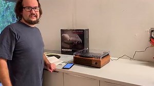 WOCKODER Vinyl Record Player Bluetooth Turntable