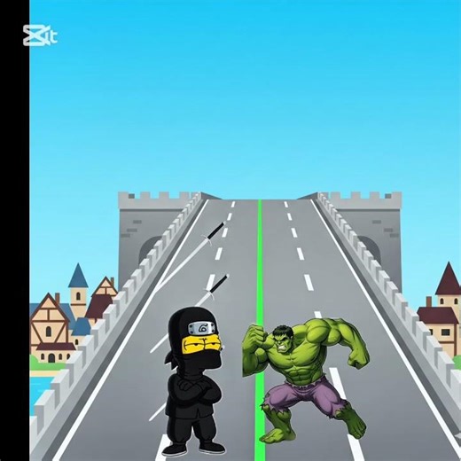 Funny animations Hulk and ninja #thesimpsons #simpsons #funnyanimals #Hulk #ninja #shorts
