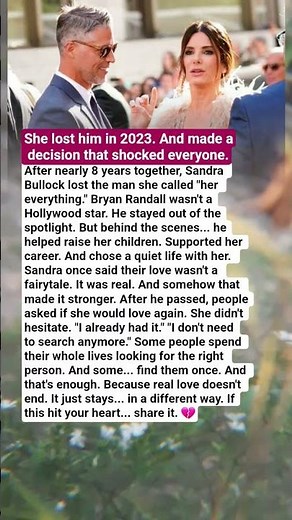 The story of Bullock and Brian Randall's 8-year unbreakable relationship.